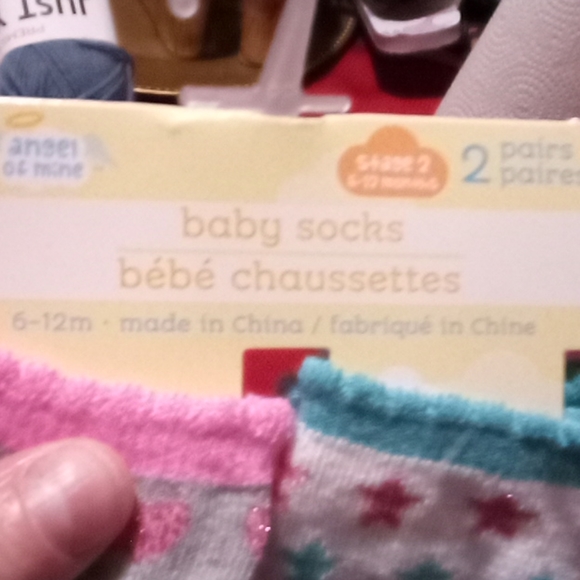 Angle of mine girl socks size 6-12months. - Picture 4 of 5